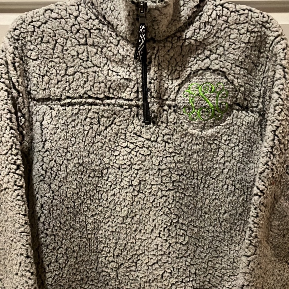 Sherpa, Pullover, 1/4 zip, White & Black